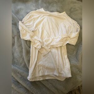 Aritzia tna white Long Sleeve Shirt